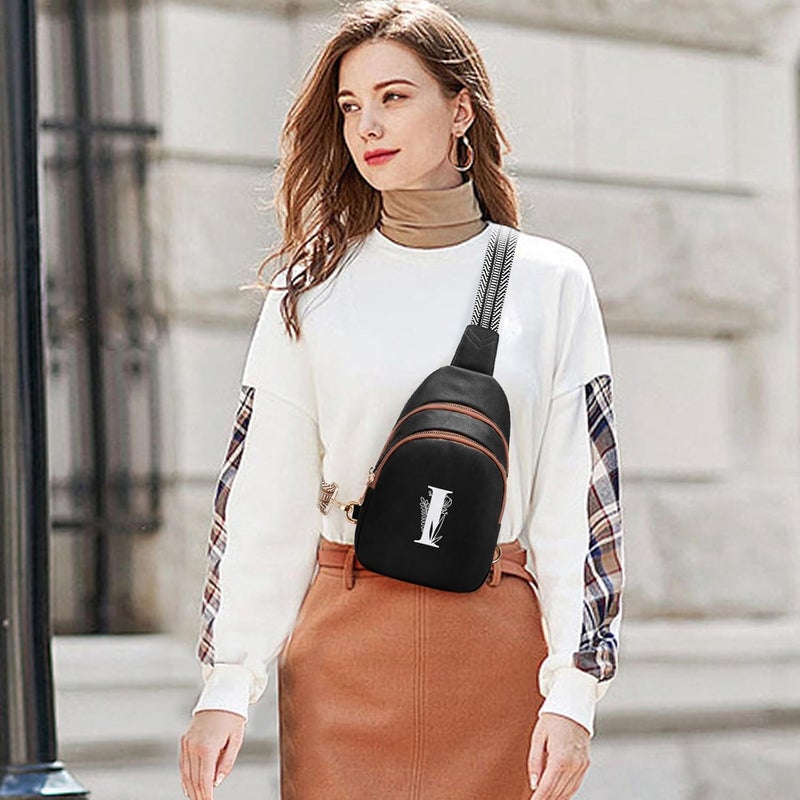 Viverte Crossbody Bags for Women Initial Sling Bag Cross Body Fanny Packs Personalized Gifts for Mom Women Wife - Image 2